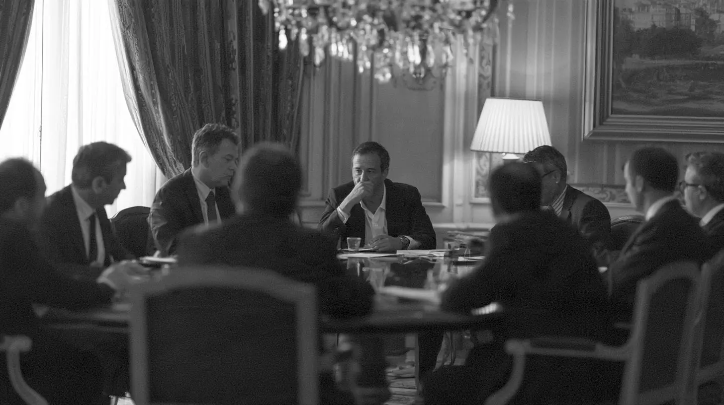 Business roundtable in a private room
